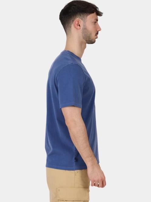 Timberland Garment Dye Logo Graphic Tee férfi rövid ujjú póló sötétkék színben 5