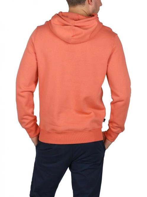 Timberland Linear Logo Hoodie férfi kapucnis pulóver narancssárga színben 4