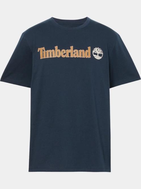 Timberland Linear Logo Short Sleeve Tee férfi rövid ujjú póló sötétkék színben 6