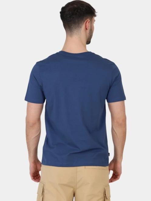 Timberland Linear Logo Short Sleeve Tee férfi rövid ujjú póló sötétkék színben 4