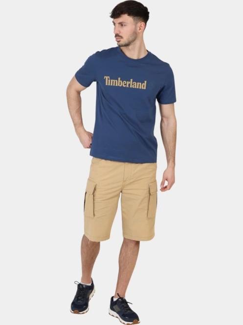 Timberland Linear Logo Short Sleeve Tee férfi rövid ujjú póló sötétkék színben 6