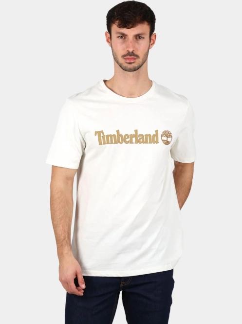 Timberland Linear Logo Short Sleeve Tee férfi rövid ujjú póló fehér színben 2