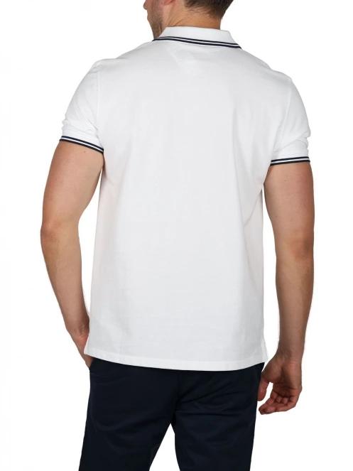 Timberland Tipped Pique Polo férfi galléros póló fehér színben 4