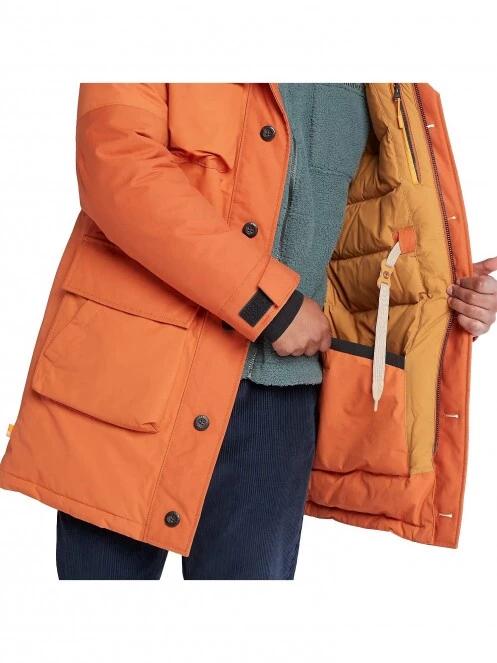 Timberland WP Wilmington Recycled Down Expedition Parka férfi télikabát narancssárga színben 6