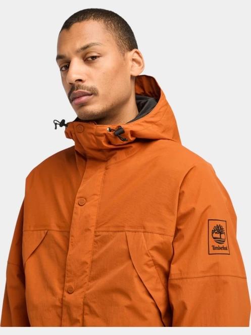 Timberland Archive Waterproof Shell Jacket férfi átmeneti kabát barna színben 5