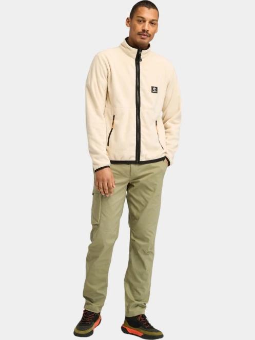 Timberland Full Zip Polar Fleece férfi polár pulóver homok színben 4