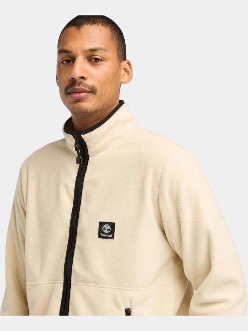 Timberland Full Zip Polar Fleece férfi polár pulóver homok színben 5