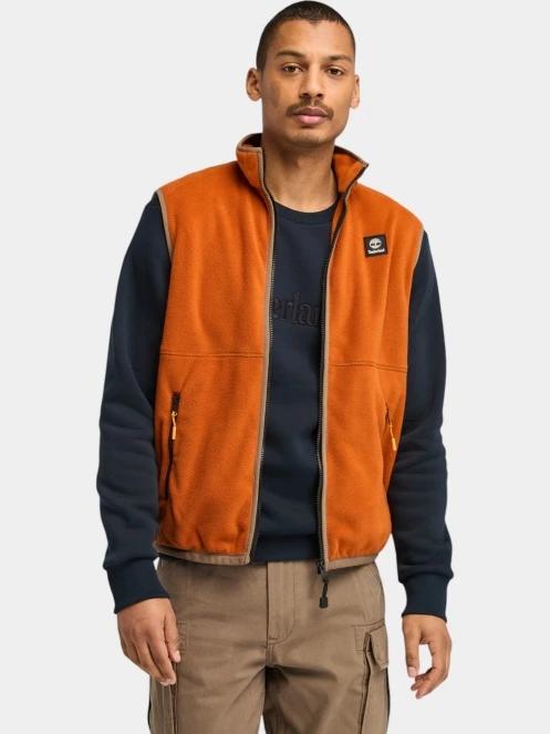 Timberland Polar Vest Fleece férfi mellény barna színben 2