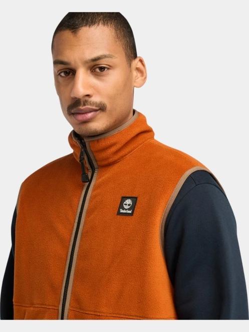 Timberland Polar Vest Fleece férfi mellény barna színben 5