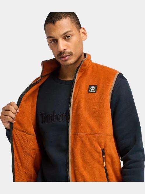 Timberland Polar Vest Fleece férfi mellény barna színben 6