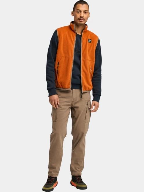 Timberland Polar Vest Fleece férfi mellény barna színben 7