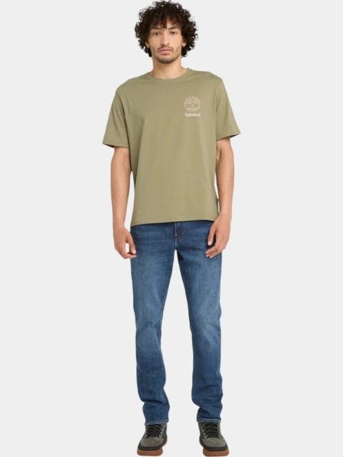 Timberland Indigo Stretch Denim Pant férfi farmernadrág sötétkék színben 4