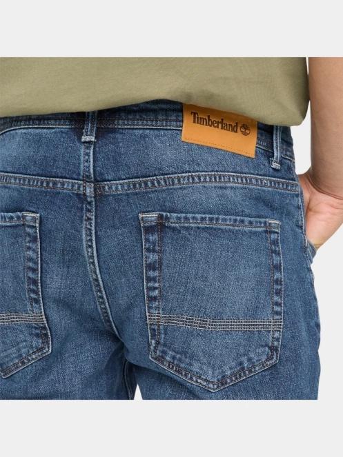 Timberland Indigo Stretch Denim Pant férfi farmernadrág sötétkék színben 5