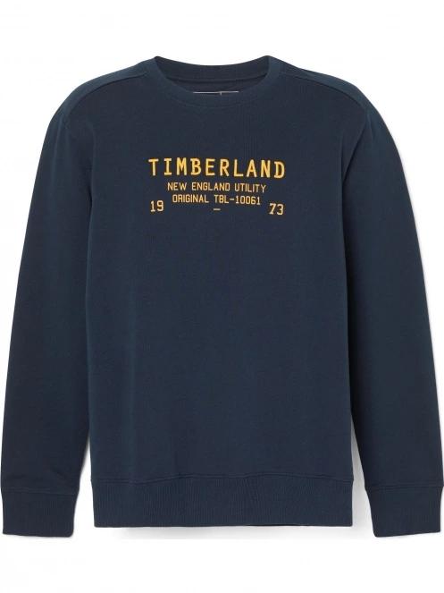 Timberland Ls Roc Utility Crew Sweatshirt Regular férfi pulóver sötétkék színben 7