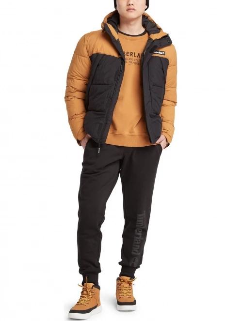 Timberland Ls Roc Utility Crew Sweatshirt Regular férfi pulóver barna színben 5