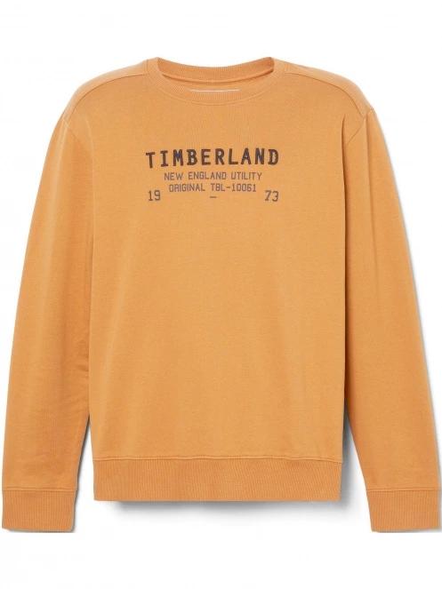 Timberland Ls Roc Utility Crew Sweatshirt Regular férfi pulóver barna színben 7