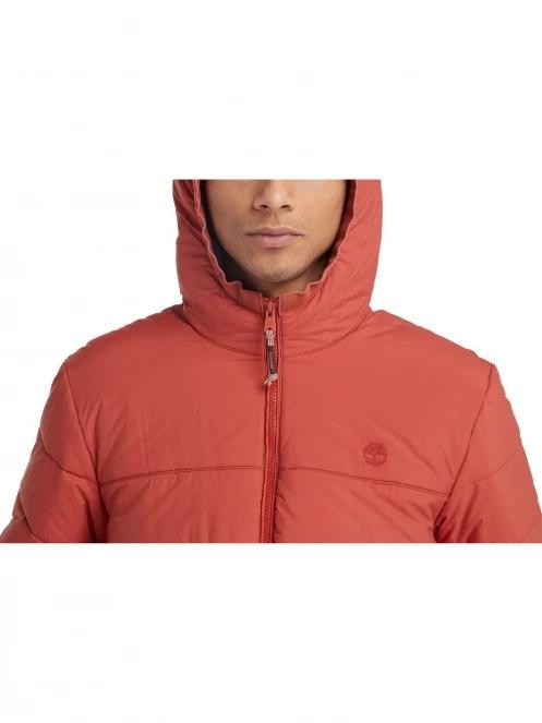Timberland Garfield Mid Weight Hooded Puffer Jacket férfi utcai kabát piros színben 7