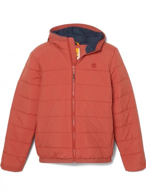Timberland Garfield Mid Weight Hooded Puffer Jacket férfi utcai kabát piros színben 8