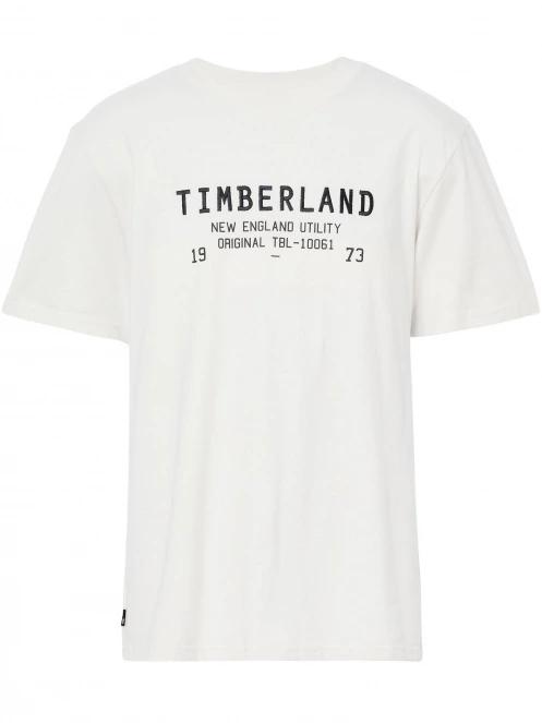 Timberland Ss Roc Linear Brand Carrier Tee Regular férfi rövid ujjú póló fehér színben 6