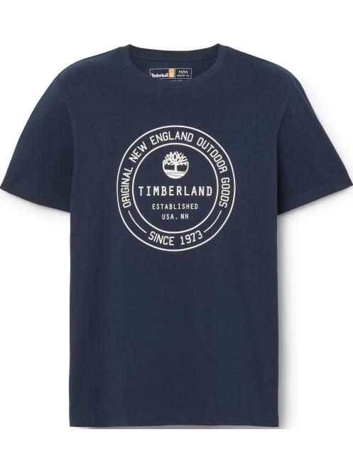 Timberland Ss Brand Carrier Tee Regular férfi rövid ujjú póló sötétkék színben 7