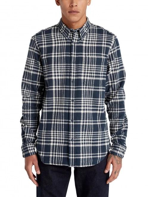 Timberland Ls Heavy Flannel Check Shirt Regular férfi hosszú ujjú ing sötétkék színben 2