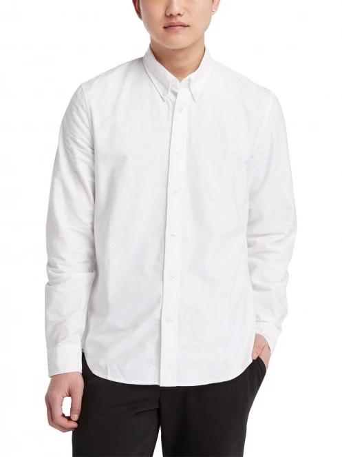 Timberland Oxford Shirt férfi hosszú ujjú ing fehér színben 4