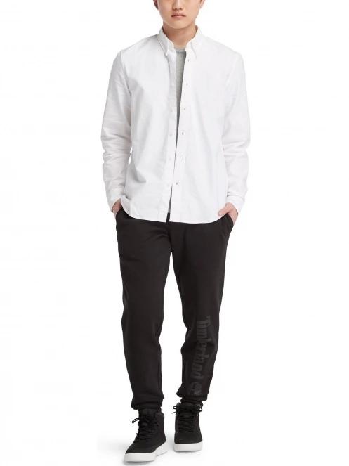 Timberland Oxford Shirt férfi hosszú ujjú ing fehér színben 5