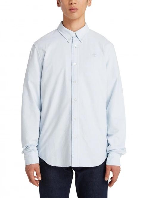 Timberland Oxford Shirt férfi hosszú ujjú ing világoskék színben 2