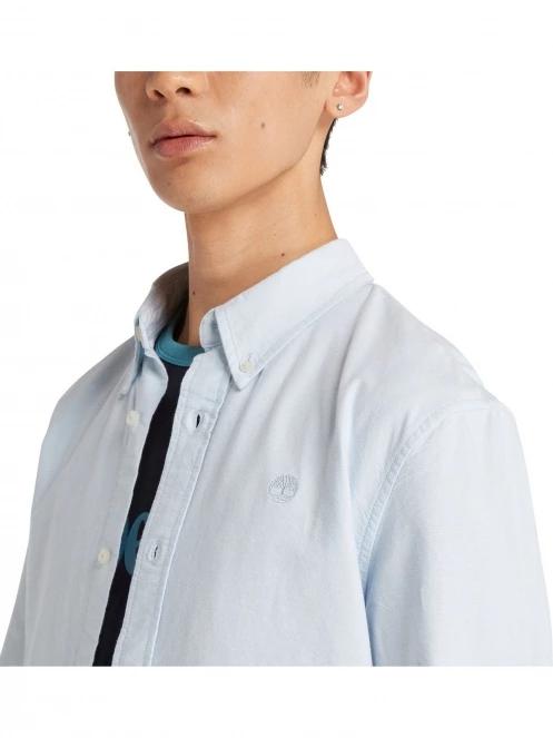 Timberland Oxford Shirt férfi hosszú ujjú ing világoskék színben 6