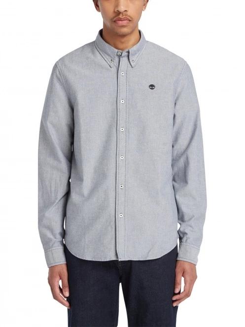 Timberland Oxford Shirt férfi hosszú ujjú ing sötétkék színben 2