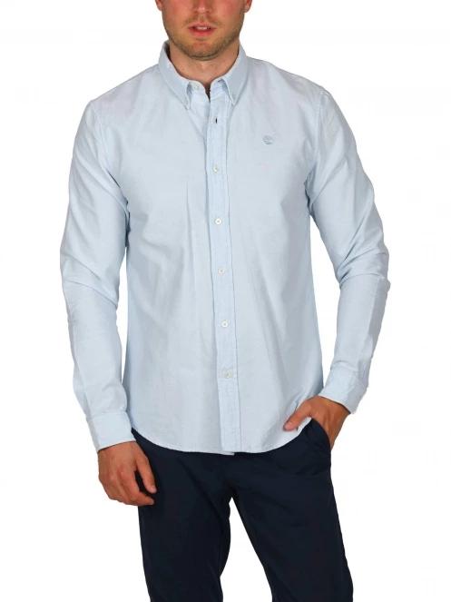 Timberland Oxford Shirt férfi hosszú ujjú ing világoskék színben 2