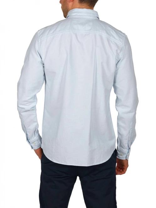 Timberland Oxford Shirt férfi hosszú ujjú ing világoskék színben 4