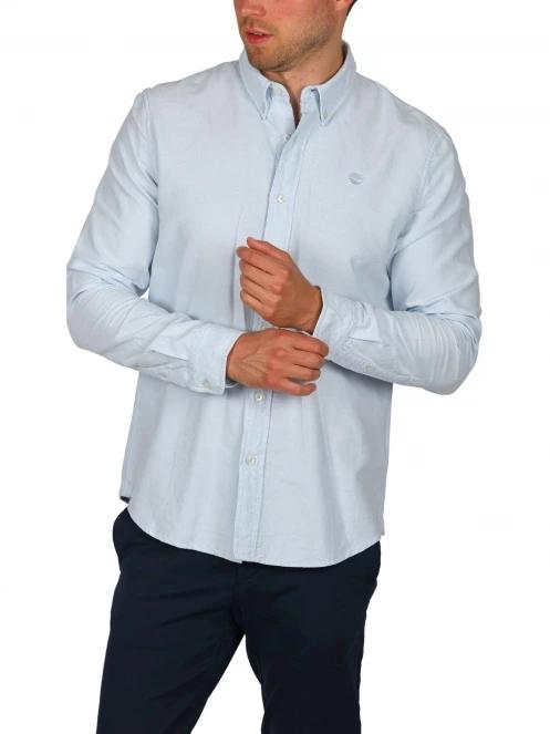 Timberland Oxford Shirt férfi hosszú ujjú ing világoskék színben 6