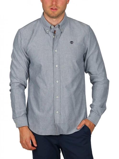 Timberland Oxford Shirt férfi hosszú ujjú ing kék színben 2