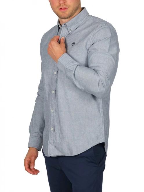 Timberland Oxford Shirt férfi hosszú ujjú ing kék színben 6