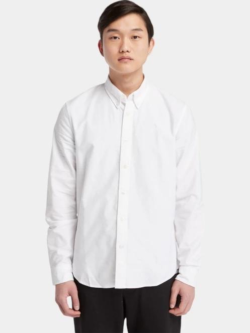 Timberland Oxford Shirt férfi hosszú ujjú ing fehér színben 2