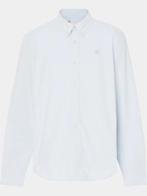 Timberland Oxford Shirt férfi hosszú ujjú ing világoskék színben 7