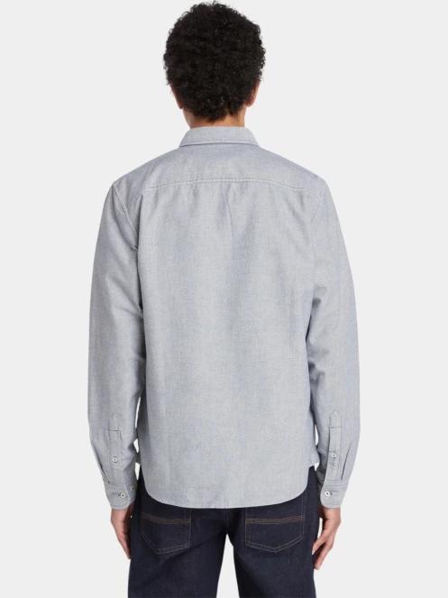 Timberland Oxford Shirt férfi hosszú ujjú ing sötétkék színben 3