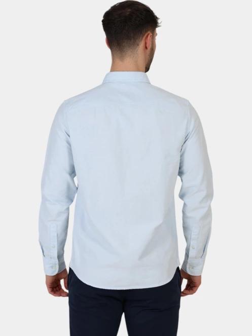 Timberland Oxford Shirt férfi hosszú ujjú ing világoskék színben 4