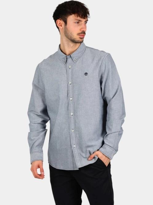 Timberland Oxford Shirt férfi hosszú ujjú ing kék színben 2
