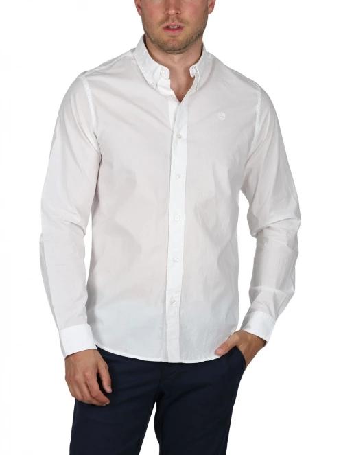 Timberland Stretch Poplin Shirt férfi hosszú ujjú ing fehér színben 2