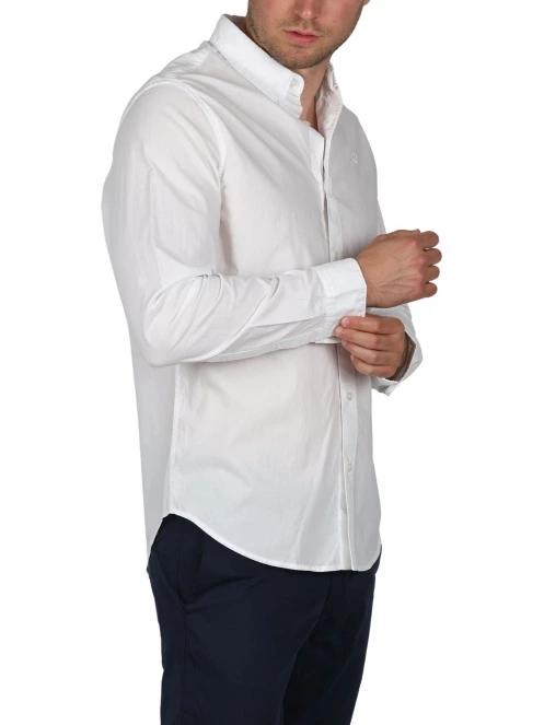 Timberland Stretch Poplin Shirt férfi hosszú ujjú ing fehér színben 4