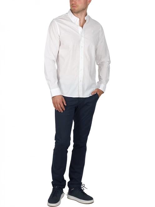 Timberland Stretch Poplin Shirt férfi hosszú ujjú ing fehér színben 5