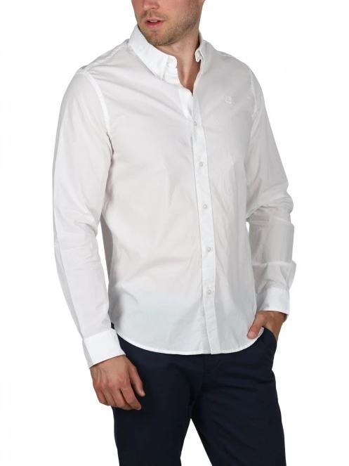 Timberland Stretch Poplin Shirt férfi hosszú ujjú ing fehér színben 6
