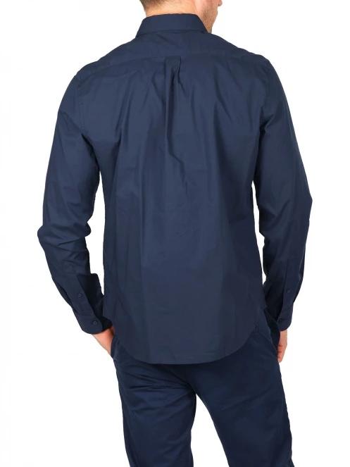 Timberland Stretch Poplin Shirt férfi hosszú ujjú ing sötétkék színben 4