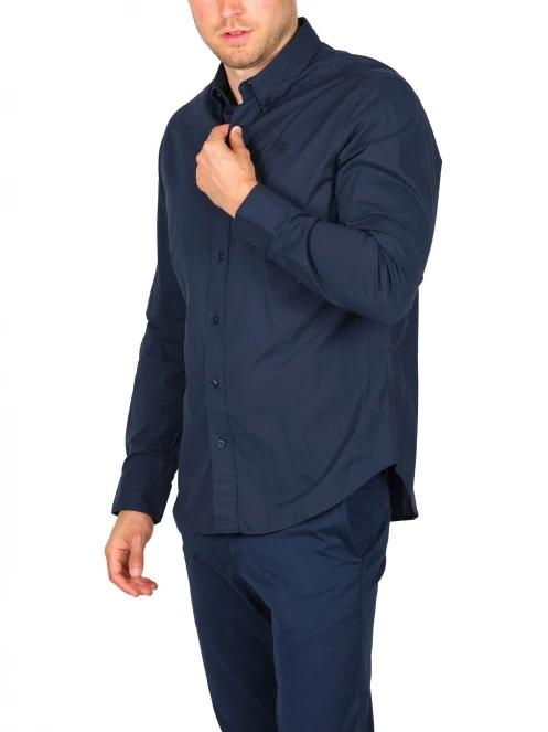 Timberland Stretch Poplin Shirt férfi hosszú ujjú ing sötétkék színben 6
