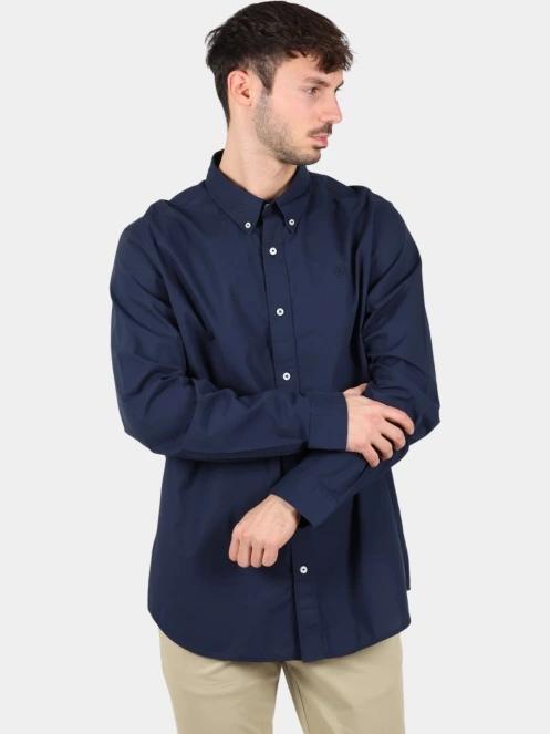 Timberland Long Sleeve Stretch Poplin Shirt férfi hosszú ujjú ing sötétkék színben 2