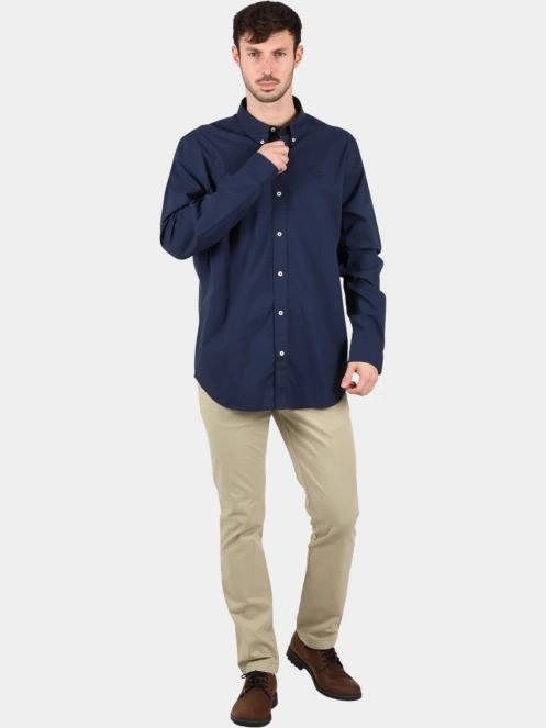 Timberland Long Sleeve Stretch Poplin Shirt férfi hosszú ujjú ing sötétkék színben 5
