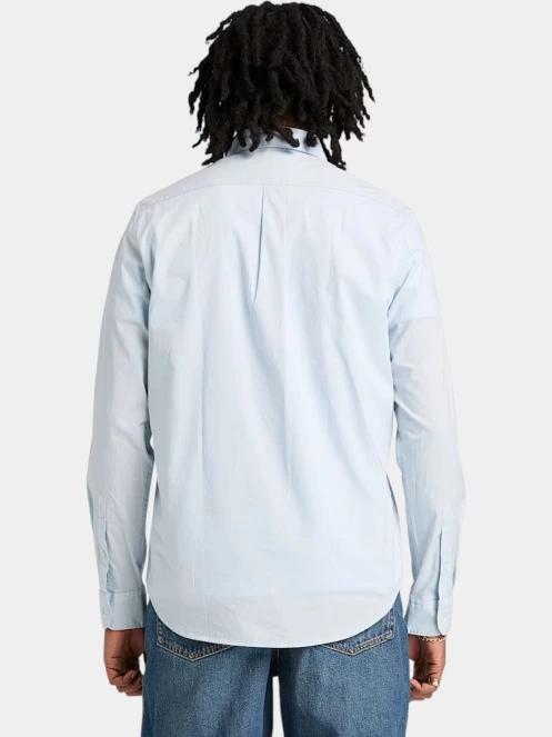 Timberland Long Sleeve Stretch Poplin Shirt férfi hosszú ujjú ing világoskék színben 3
