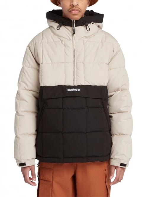 Timberland Pullover Puffer Jacket férfi utcai kabát barna színben 2